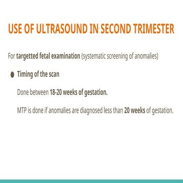 Comprehensive Use of Ultrasound in Second Trimester Fetal Anomaly ...
