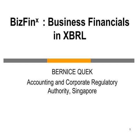 Use of xbrl in registries and news on applicable technological developments  ...