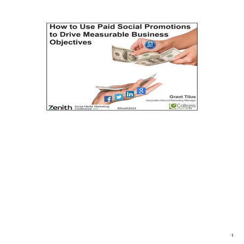 How to Use Paid Social Advertising Promotions to Drive Measurable Business Ob...