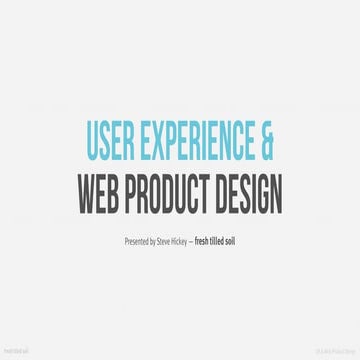 User Experience & Web Product Design | PPT