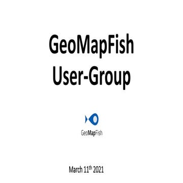 GeoMapFish User-Group - March 2021
