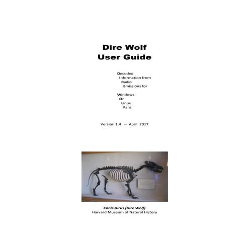 APRS Packet Modem Dire Wolf User Guide
