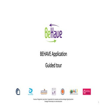 BEHAVE application - Guided tour