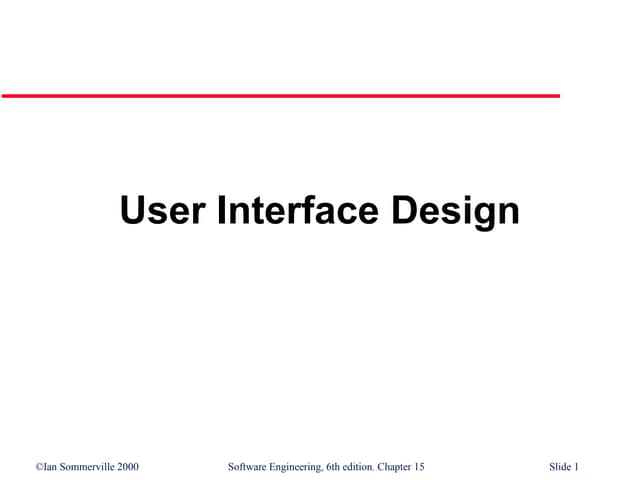 User interface-design