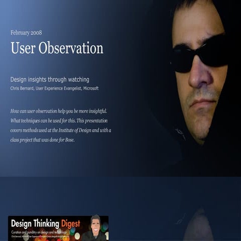 User Observation 