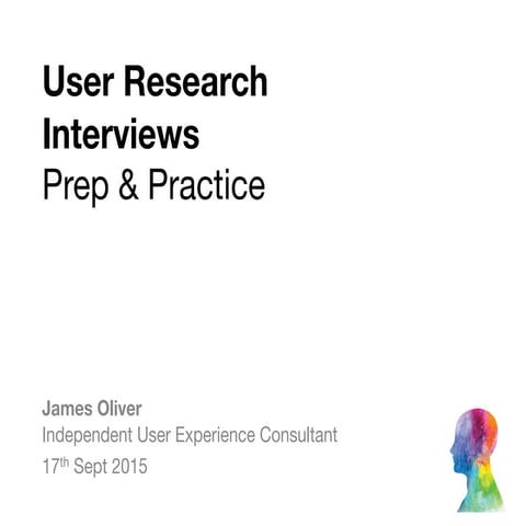 User research interviews
