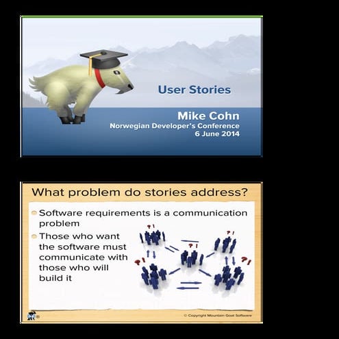 User Stories for Agile Requirements