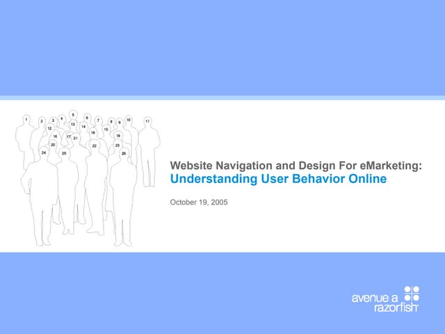 User behavior