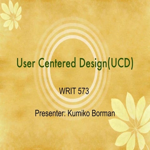 User centereddesign