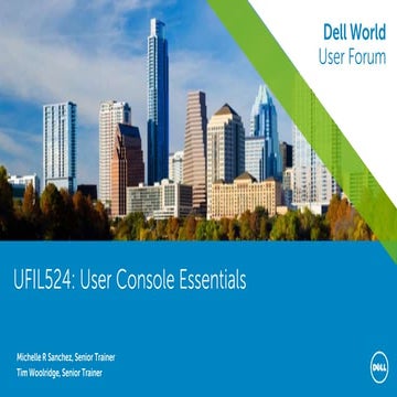 User Console Essentials