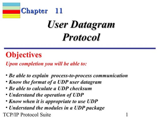 User datagram protocol (udp) | PPT