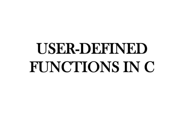 USER DEFINED FUNCTIONS IN C.pdf