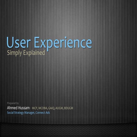 User Experience
