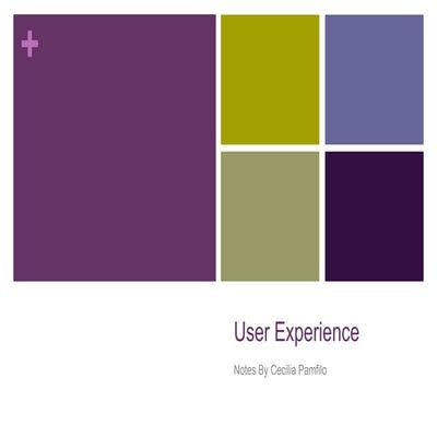 User experience