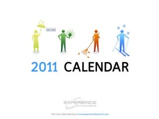 User experience calendar  2011
