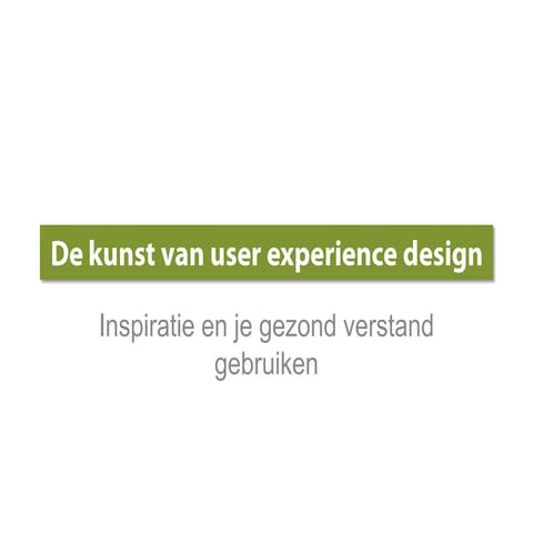 User experiencedesignfronteers