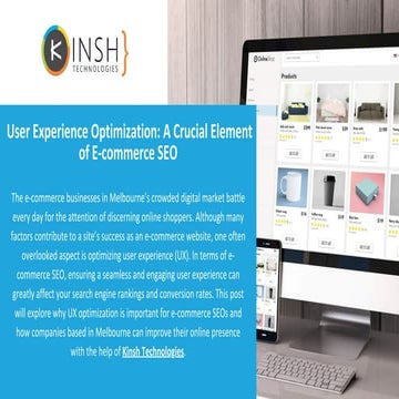 User Experience Optimization: A Crucial Element of E-commerce SEO