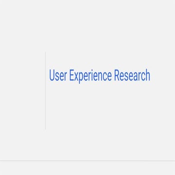 Basics of User Experience Research