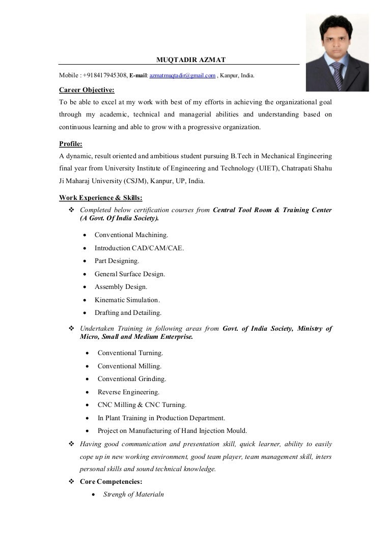 mechanical engineer cv mechanical technician cv