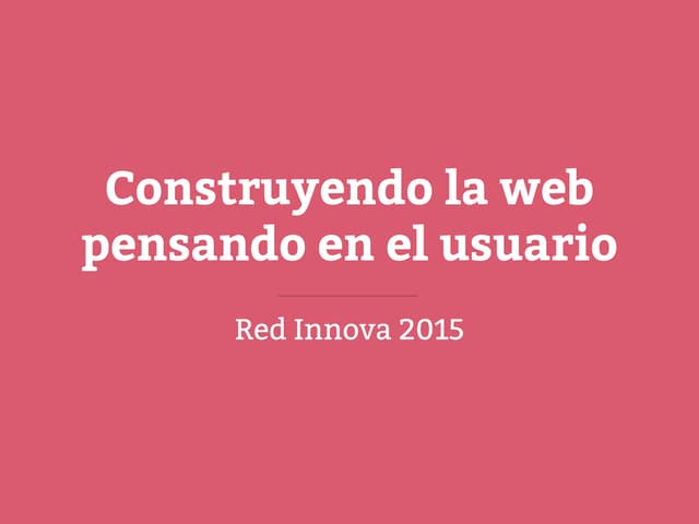 User First