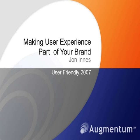 Making UX Part of Your Brand