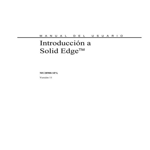 User guide solid edge