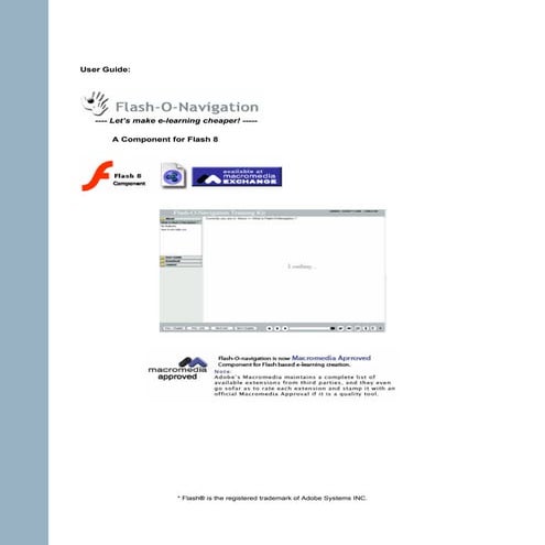 User guide flashonavigation