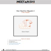 Magento 2 Size Chart