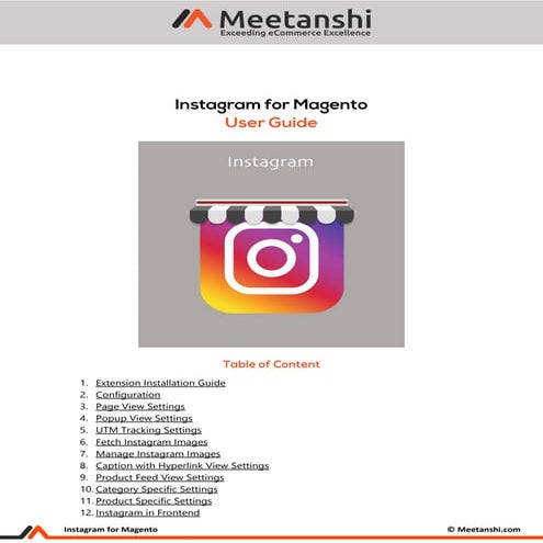 Instagram Extension for Magento