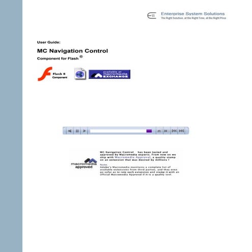 User guide mcnavigationcontrol