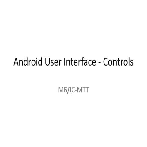 User interface controls | PDF
