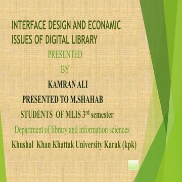 User interface of digital library software | PDF