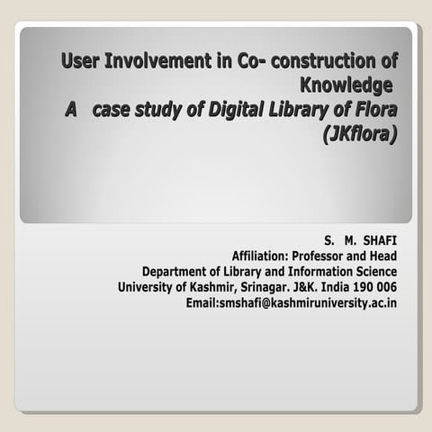User involvement in co  construction of knowledge a   case study of digital l...