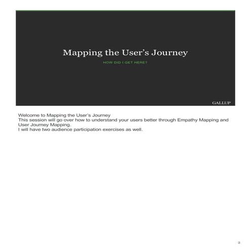 Mapping the User Journey - PrairieCode 2019
