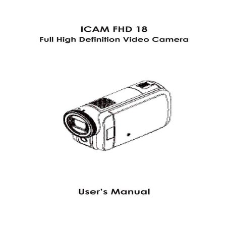 User manual for ICAM FHD 18