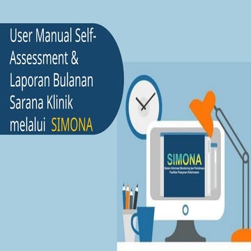User Manual Self Assessment & Laporan Bulanan SIMONA Toko Obat V1.1 (1 ...