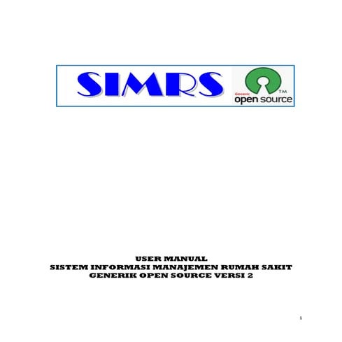 User manual simrs gos versi 2