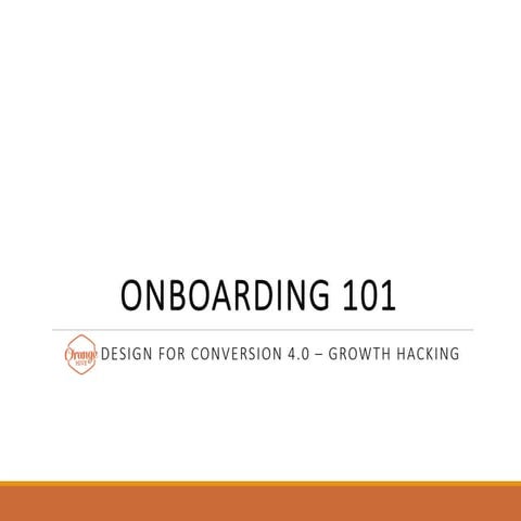 User Onboarding