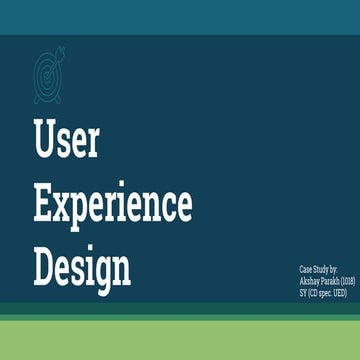 User Experience Case Study- Human Senses, Self Experiences & User Persona