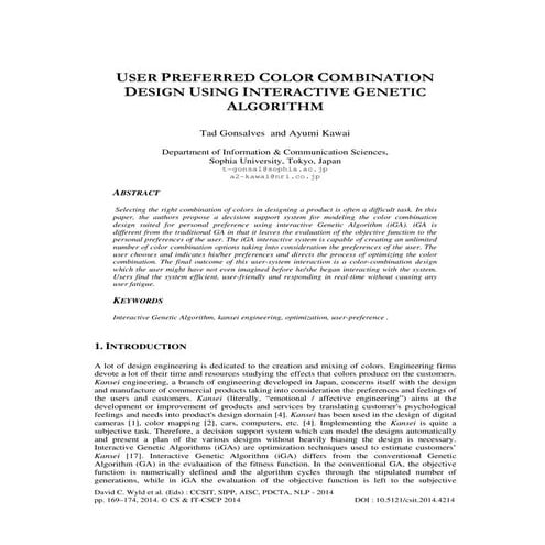 CEC 2007 Poster | PPT