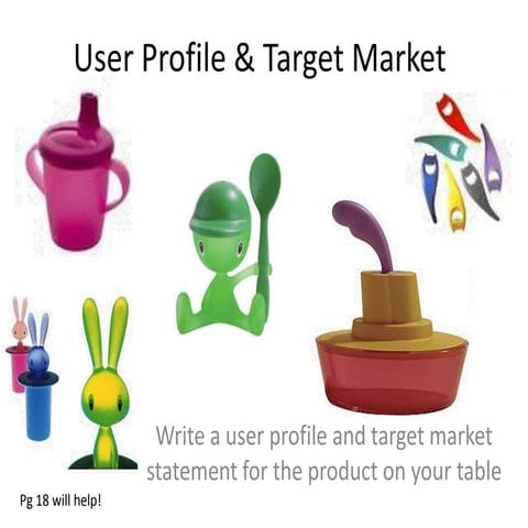 User profile & target market