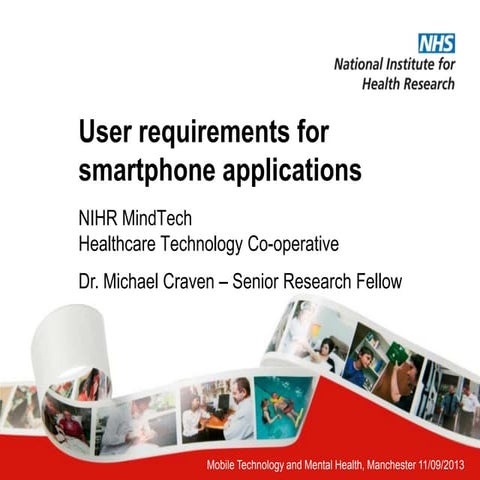 User requirements for smartphone apps 