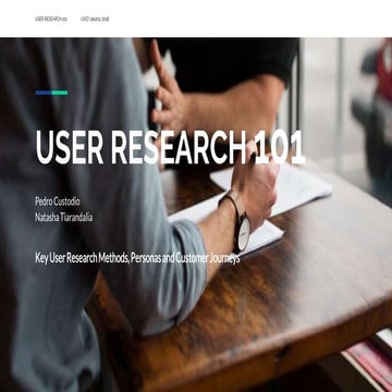 User research 101 - UXID - Indonesia