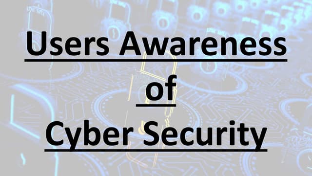 Users awarness programme for Online Privacy