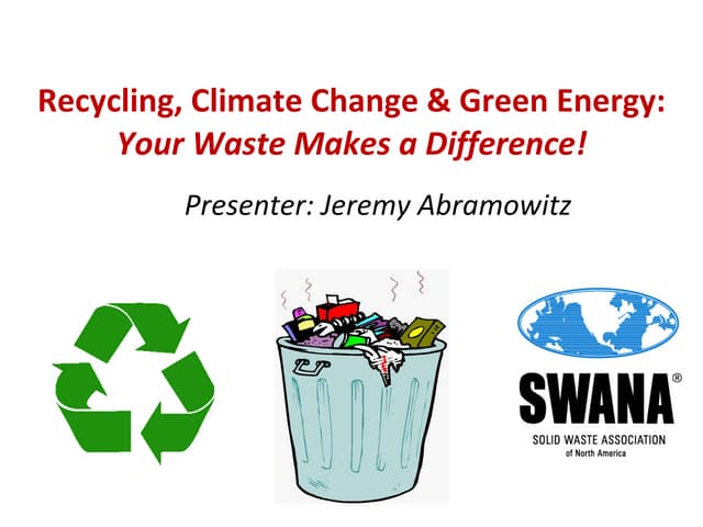 Recycling Energy & Resources from W...