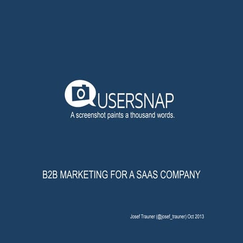 Usersnap B2B Marketing