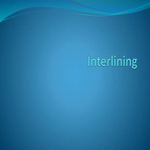 Users of interlining