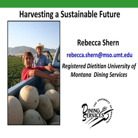 Harvesting a Sustainable Future by Rebecca Shern