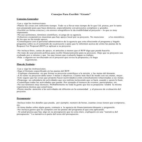 Consejos Para Escribir por Margaret Krome, Michael Fields Agricultural Institute