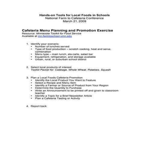 Farm to School Combined Case Study